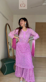 Load image into Gallery viewer, Beautiful Ombre 4pc Mirror Work Set
