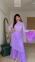 Load image into Gallery viewer, Beautiful Ombre 4pc Mirror Work Set
