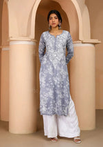 Load image into Gallery viewer, Zainab Soft &amp; Comfy Mul leafy Contrast Kurtis
