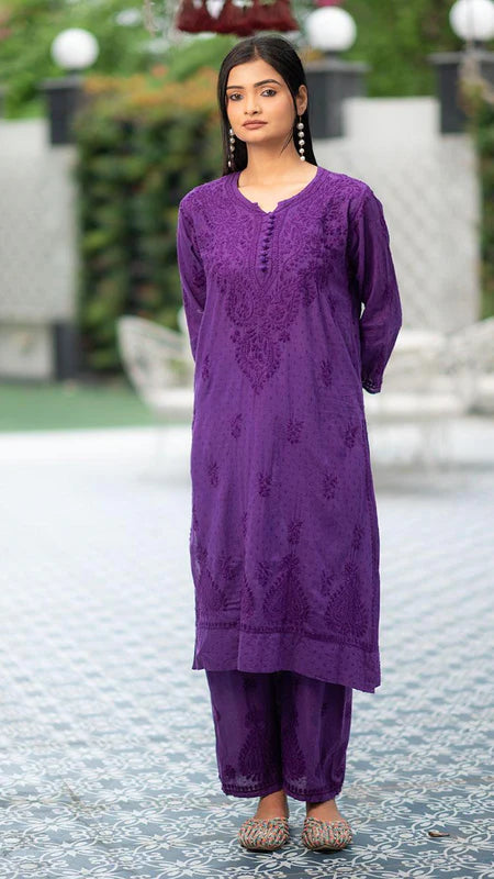 DOBBY COTTON PLAZZO SET