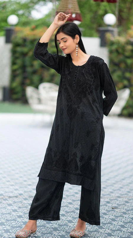 DOBBY COTTON PLAZZO SET