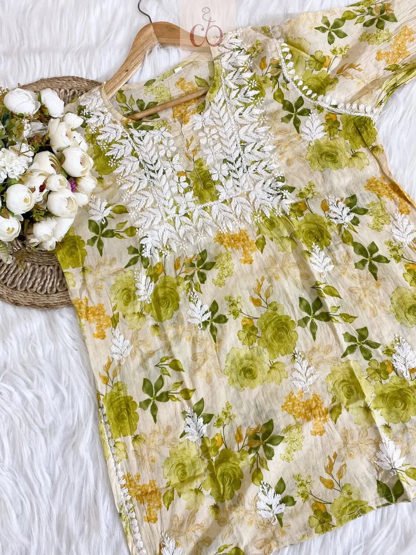 Mul Mul PRINT SHORT SET WITH PANT COMBO